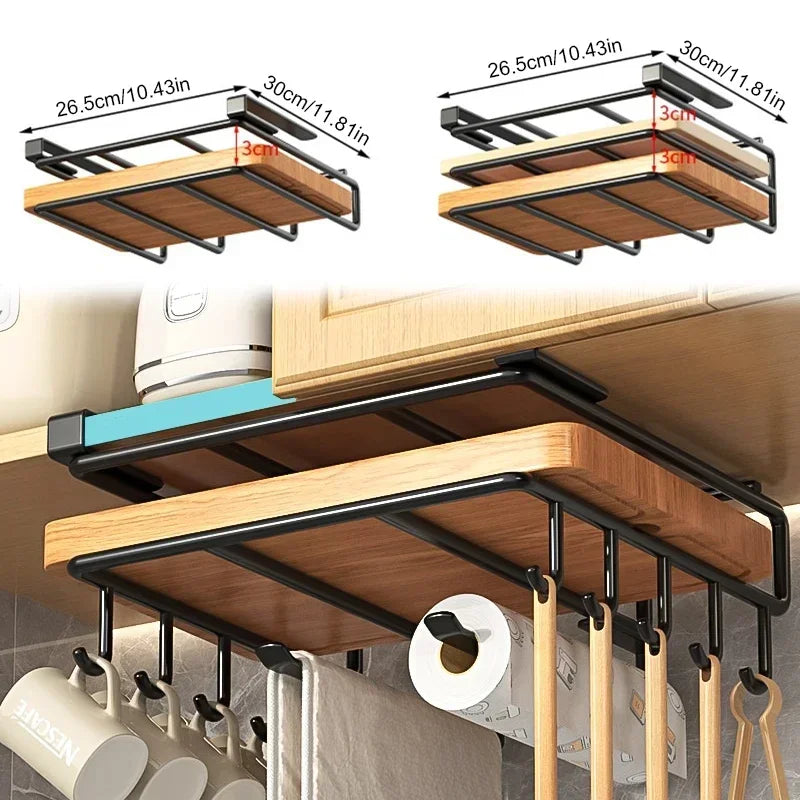 organizador colgantes para cocina  con ganchos