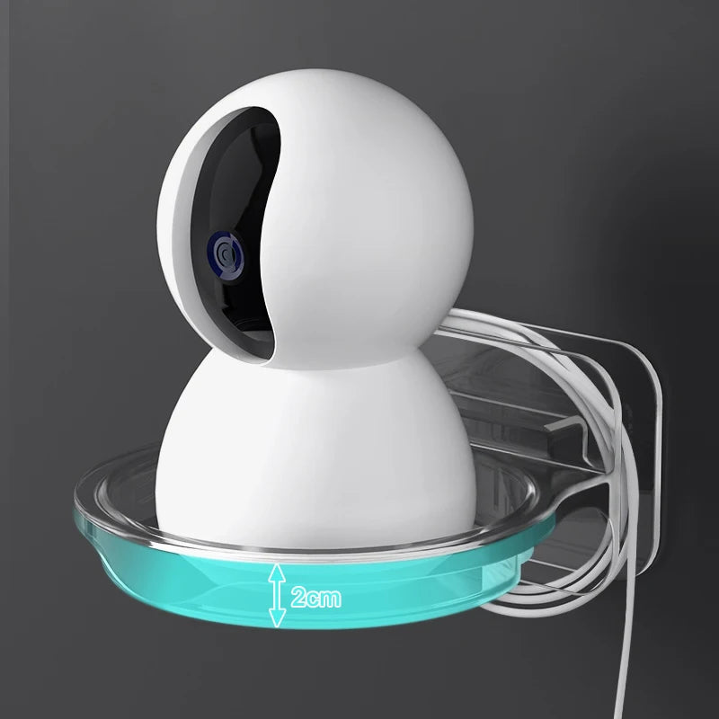 Wall Mount Floating Stand Shelf For Security Camera Mini Speaker Self Adhesive Punch-Free Security Surveillances Camera Holder