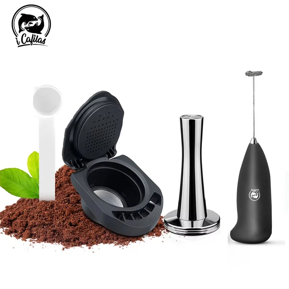 Reusable coffee capsule adapter for coffee machine