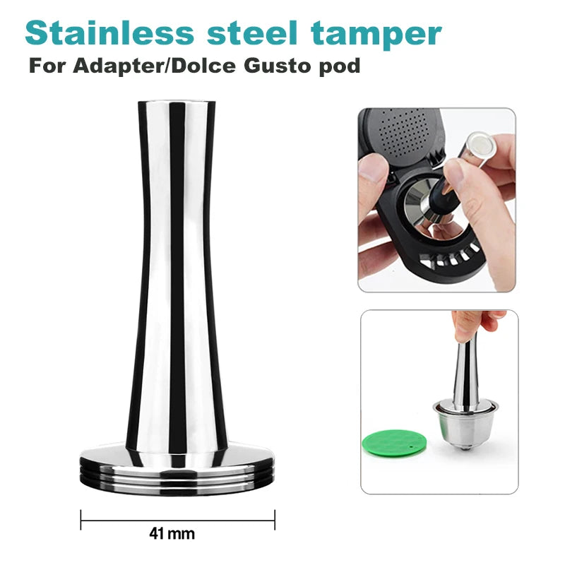 Reusable coffee capsule adapter for coffee machine