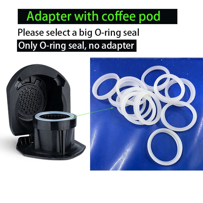 Reusable coffee capsule adapter for coffee machine