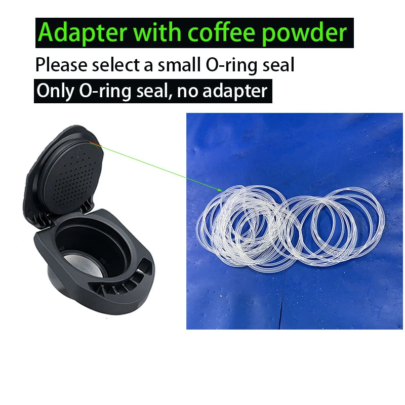 Reusable coffee capsule adapter for coffee machine