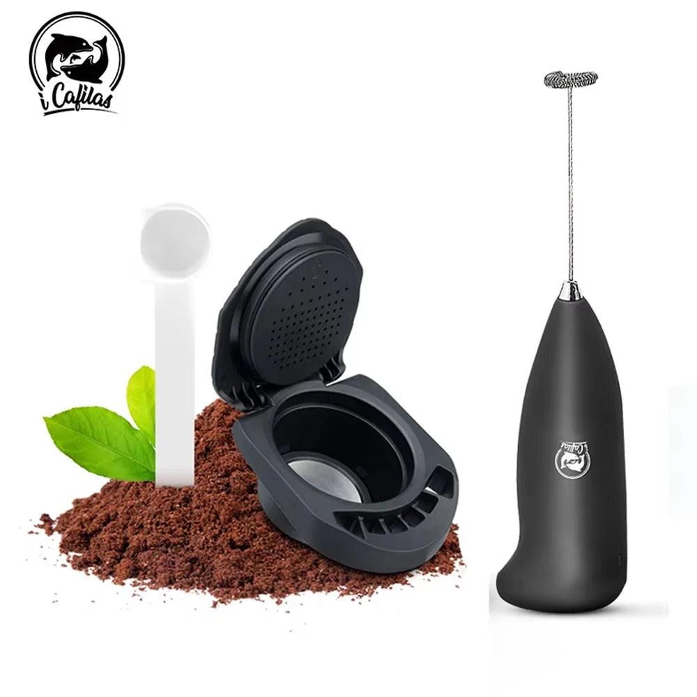 Reusable coffee capsule adapter for coffee machine