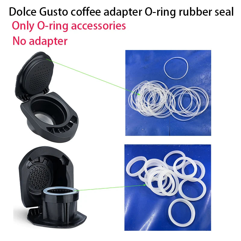 Reusable coffee capsule adapter for coffee machine