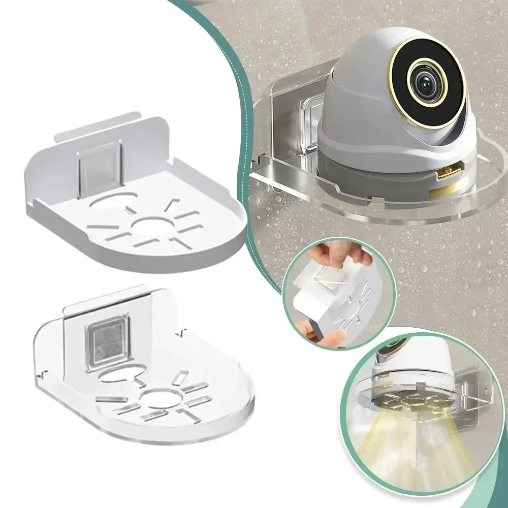 Wall Mount Floating Stand Shelf For Security Camera Mini Speaker Self Adhesive Punch-Free Security Surveillances Camera Holder